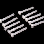 Rustless Nylon Screws 6-32 x 25.4mm - 10 Pack