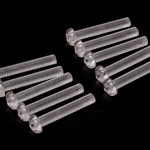 Rustless Nylon Screws M4-0.7 x 25mm - 10 Pack