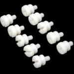 Rustless Nylon Thumb Screw 6-32 - White - 10 Pack