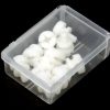 Rustless Nylon Thumb Screw 6-32 - White - 10 Pack