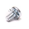 Round Head Machine Screw w/ Lock Washer - 6-32 x 1/4" - 25 Pack