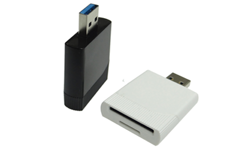 SD4.0 SDXC 2-in-1 to USB 3.0 Card Reader - Black - Akust