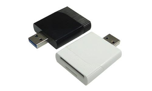 SD4.0 SDXC 2-in-1 to USB 3.0 Card Reader - Black - Akust