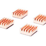 Copper Memory Chip Heatsink - 13mm x 12mm x 5mm - 4 Pack