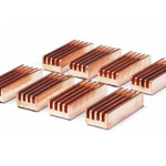 Copper Ramsink Chip Heatsink - 22mm x 8mm x 5mm - 8 Pack